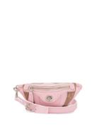 Matchesfashion.com Matty Bovan - Coach X Matty Bovan Xs Signature Canvas Belt Bag - Womens - Light Pink