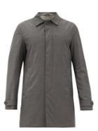 Matchesfashion.com Herno - Wool-twill Overcoat - Mens - Grey
