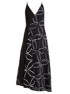 Roland Mouret Hooper Geometric Floral-jacquard Dress