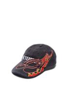 Matchesfashion.com Vetements - Flame Embroidered Cotton Baseball Cap - Womens - Black