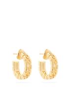 Matchesfashion.com Versace - Greca Small Hoop Earrings - Womens - Gold