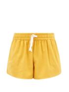 Marrakshi Life - Drawstring-waist Cotton Shorts - Mens - Yellow