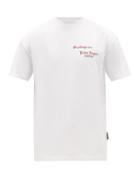 Palm Angels - Coral-print Cotton-jersey T-shirt - Mens - White