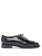 Samuele Failli Adam Ruffle-trimmed Leather Shoes