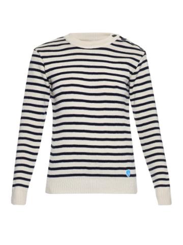 Orcival Crew-neck Striped Wool Sweater