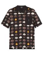 Matchesfashion.com Marcelo Burlon - Spaceship Print Jersey Shirt - Mens - Black Multi