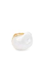 Matchesfashion.com Nadia Shelbaya - 206 Bague Baroque Pearl & 18kt Gold Ring - Womens - Pearl