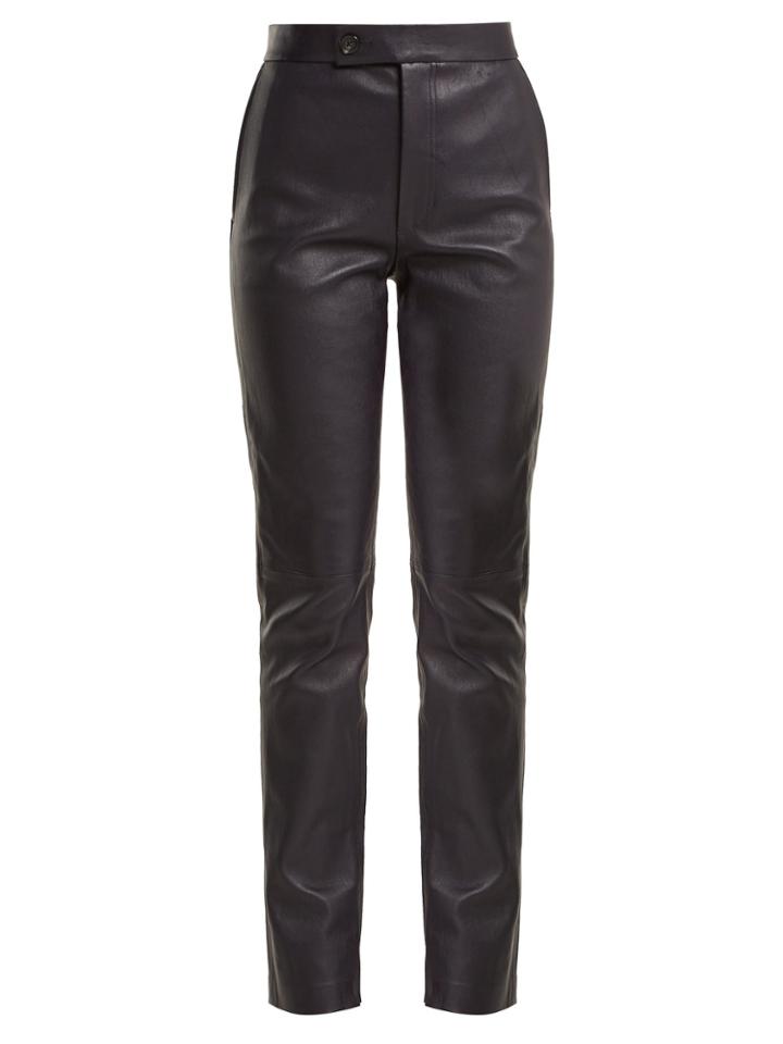 Helmut Lang Leather Suit Trousers