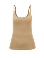 Lemaire - Scoop-neck Cotton-jersey Tank Top - Womens - Tan