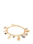 Matchesfashion.com Isabel Marant - Crystal Embellished Charm Bracelet - Womens - Gold