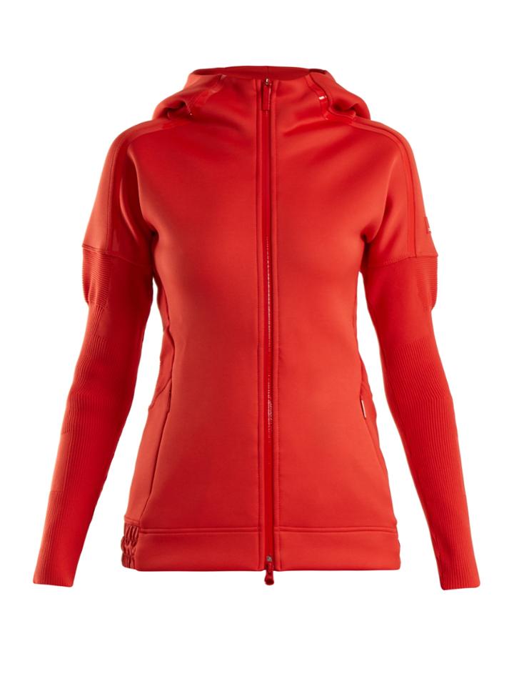 Adidas By Stella Mccartney Z.n.e. Knit Hooded Performance Jacket