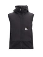 Matchesfashion.com And Wander - Fleece And Technical-panelled Hooded Coat - Mens - Black