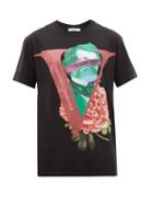 Matchesfashion.com Valentino - X Undercover Ufo Print Cotton T Shirt - Mens - Black