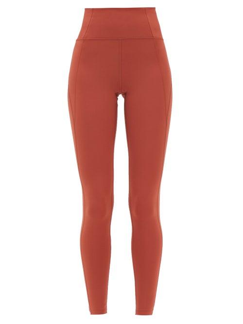 Girlfriend Collective - High-rise Recycled-fibre Blend Jersey Leggings - Womens - Light Brown