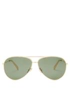 Matchesfashion.com Celine Eyewear - Aviator Acetate Sunglasses - Womens - Dark Green