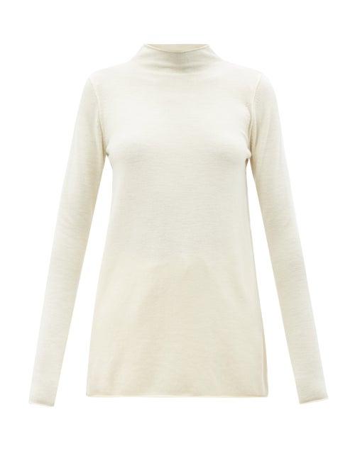 Co - Natural World High-neck Wool Sweater - Womens - Ivory