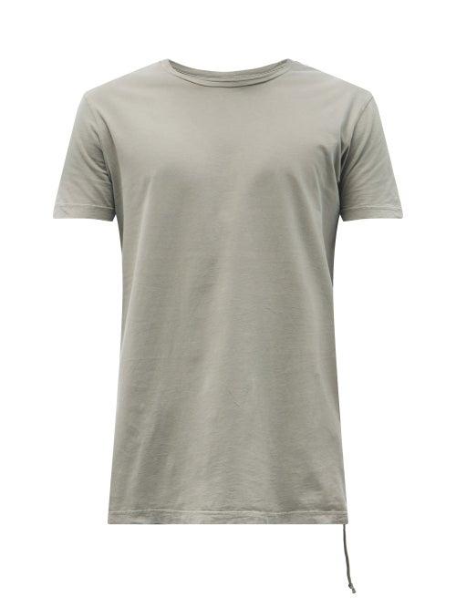 Mens Rtw Ksubi - Seeing Lines Cotton-slub T-shirt - Mens - Grey