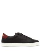Matchesfashion.com Burberry - Low Top Perforated Leather Trainers - Mens - Black