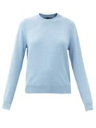 Matchesfashion.com Proenza Schouler - Round-neck Cashmere Sweater - Womens - Blue
