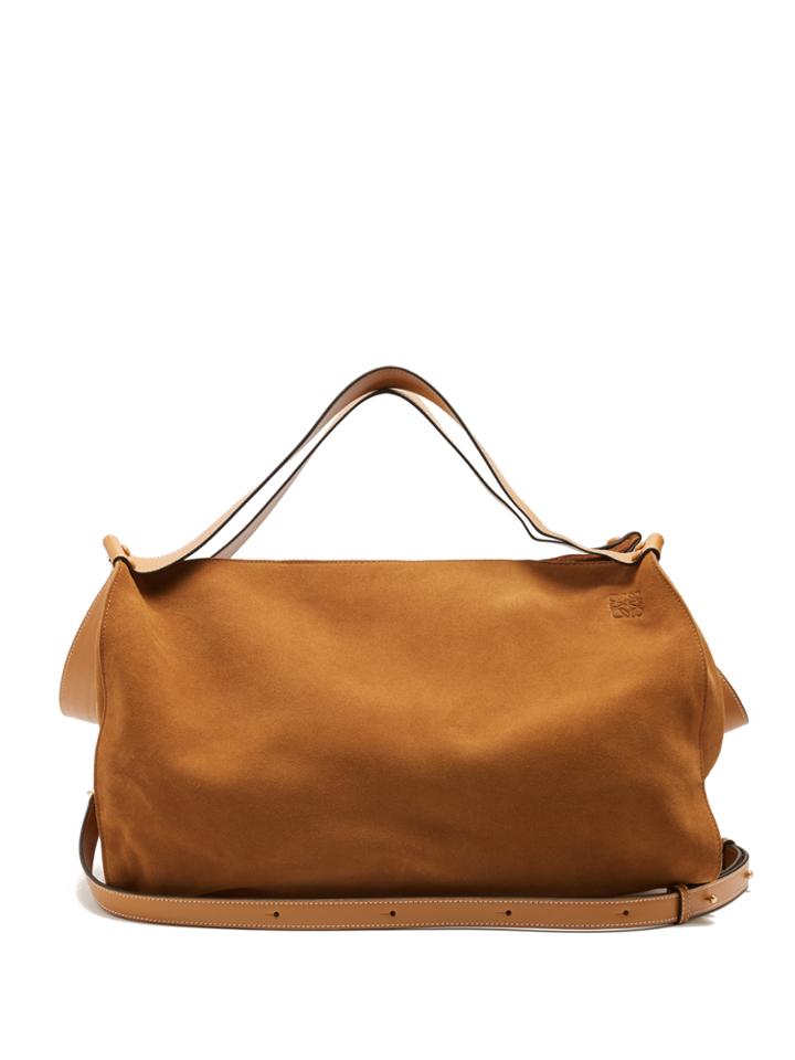 Loewe Cushion Suede Travel Bag
