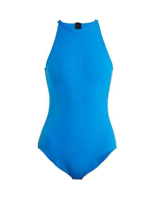 Matchesfashion.com Rochelle Sara - The River Swimsuit - Womens - Light Blue