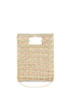 Matchesfashion.com Rosantica - Marlene Crystal-embellished Caged Bag - Womens - Beige Multi