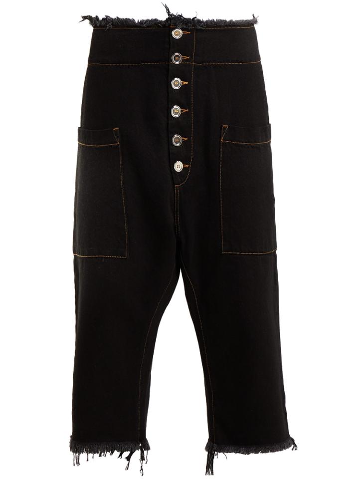 Marques'almeida Dropped-crotch Raw-edge Jeans