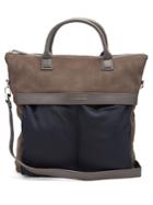 Want Les Essentiels O'hare Suede And Canvas Tote