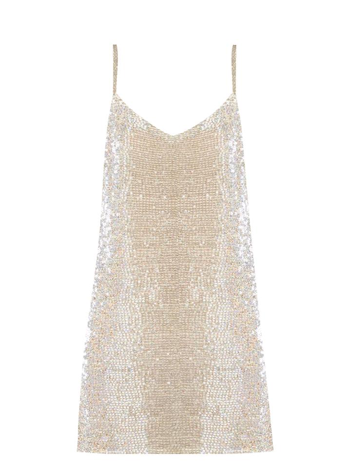 Ashish Bead-embellished Silk-georgette Mini Dress