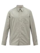 A.p.c. - X Suzanne Koller Striped Cotton-poplin Shirt - Mens - Green Multi