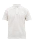 Matchesfashion.com Prada - Conceptual Triangle Logo Cotton Piqu Polo Shirt - Mens - White