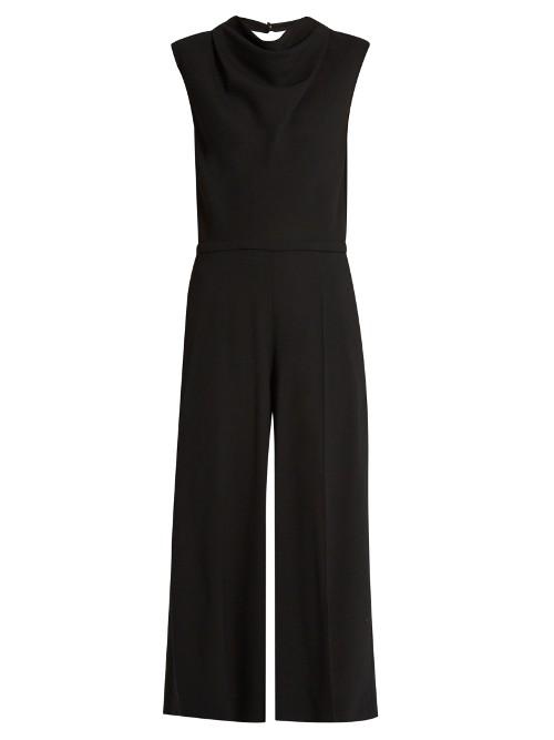 Maison Margiela Cowl-neck Wool-crepe Jumpsuit