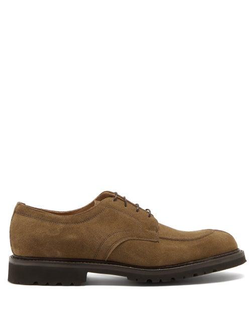 Matchesfashion.com Cheaney - Newton Split-toe Suede Derby Shoes - Mens - Black