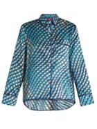 F.r.s - For Restless Sleepers Efesto Geometric-print Satin Pyjama Top