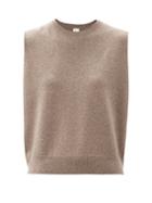 Matchesfashion.com Extreme Cashmere - Be Now Sleeveless Sweater - Womens - Mid Brown