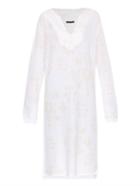 Baja East Tribal Graffiti-print Knitted Dress