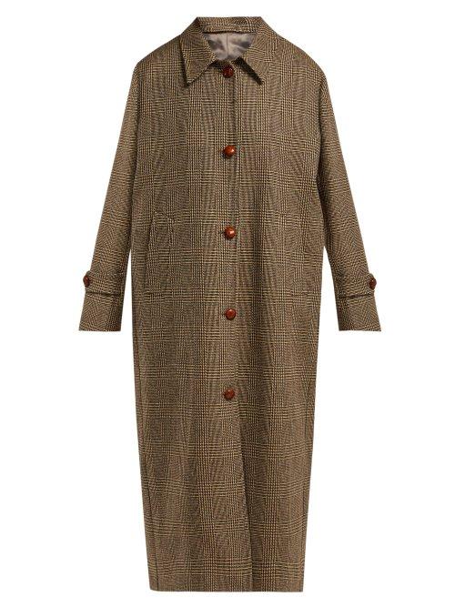 Matchesfashion.com Giuliva Heritage Collection - The Maria Single Breasted Wool Coat - Womens - Brown