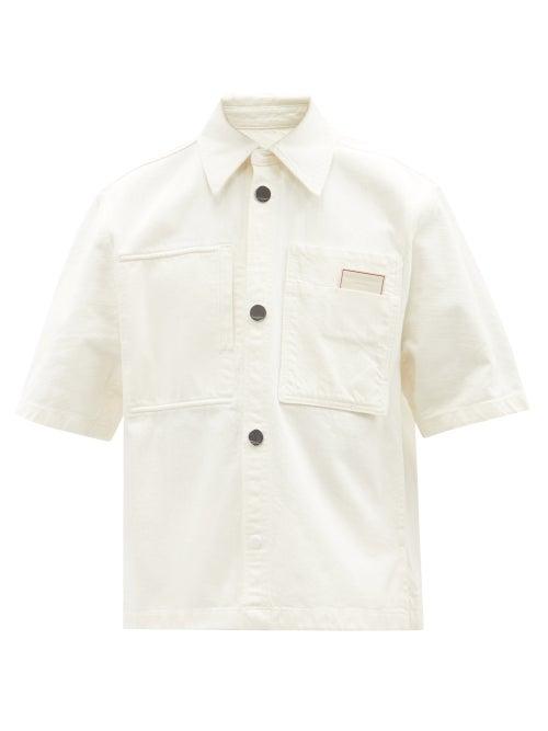 Wooyoungmi - Patch Pocket Denim Shirt - Mens - White