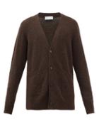 Officine Gnrale - Miles V-neck Wool-blend Cardigan - Mens - Dark Brown