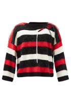 Matchesfashion.com Charles Jeffrey Loverboy - Slashed Striped Sweater - Mens - Red Multi