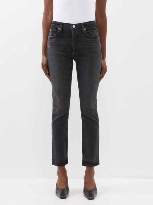 Citizens Of Humanity - Charlotte High-rise Straight-leg Jeans - Womens - Black