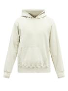 Mens Rtw Les Tien - Brushed-back Cotton Hooded Sweatshirt - Mens - Green