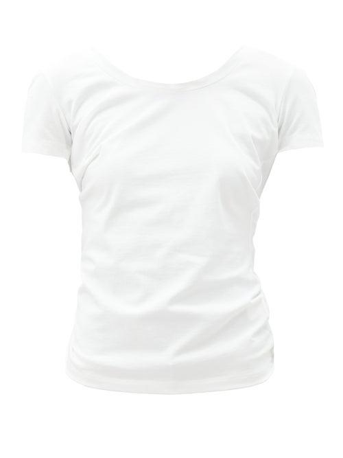 Matchesfashion.com Jacquemus - Twisted-back Cotton-jersey T-shirt - Womens - Ivory