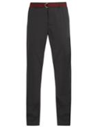 Prada Straight-leg Wool Trousers With Belt