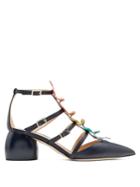 Anya Hindmarch Apex Leather Block-heel Shoes