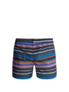 Matchesfashion.com Missoni Mare - Zigzag Print Swim Shorts - Mens - Multi
