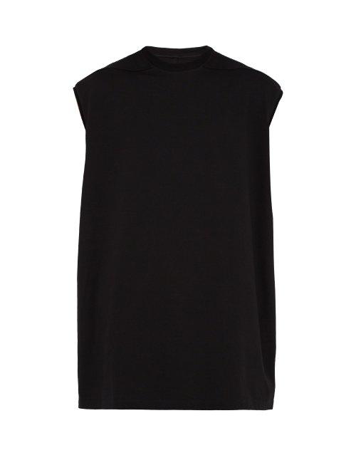 Matchesfashion.com Rick Owens - Tarp T Sleeveless Cotton Jersey Sweatshirt - Mens - Black