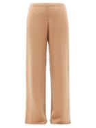 Matchesfashion.com Raey - Wide-leg Knitted Cashmere Trousers - Womens - Beige