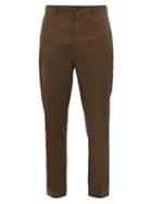 Matchesfashion.com Raey - Tapered Cotton Chino Trousers - Mens - Brown