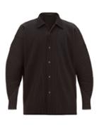 Matchesfashion.com Homme Pliss Issey Miyake - Relaxed Pliss Shirt - Mens - Black